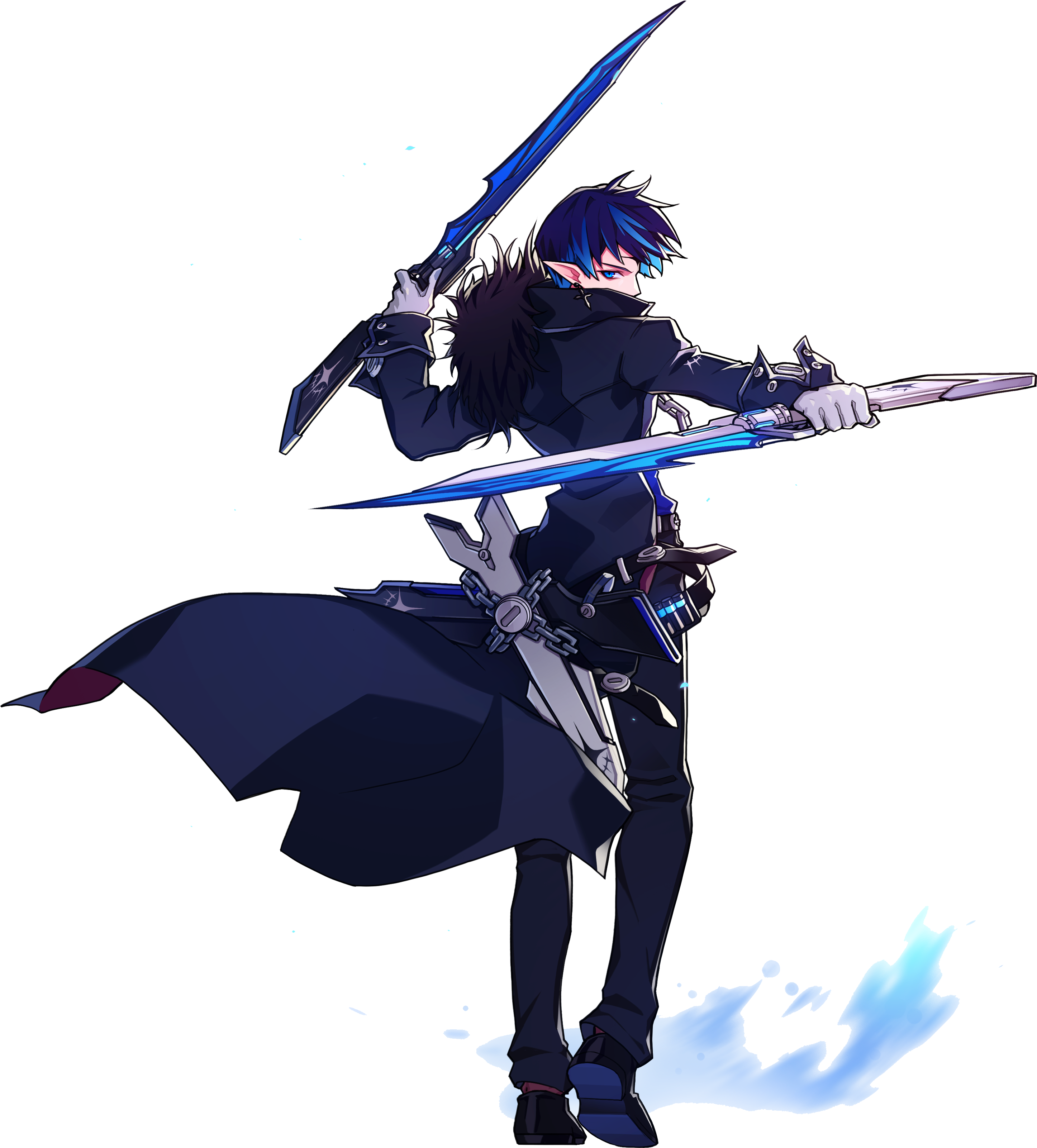 Anime Characters Png - Elsword Characters Clipart (2999x3320), Png Download