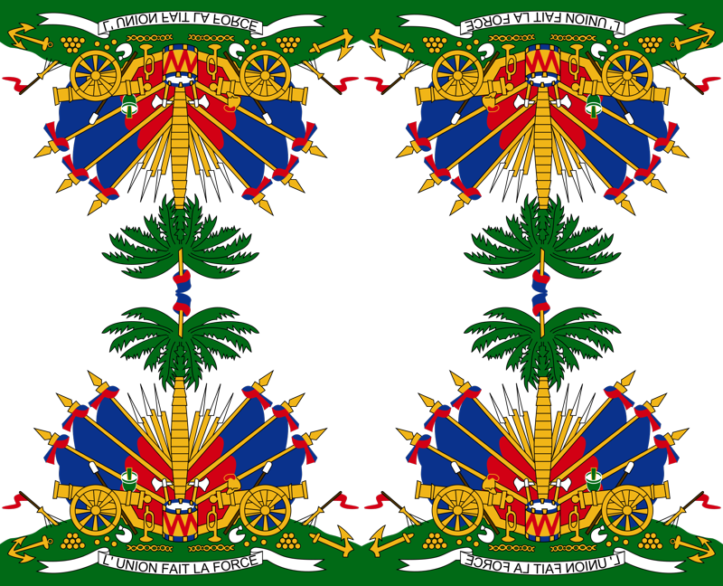 Middle Of The Haitian Flag Clipart (800x648), Png Download