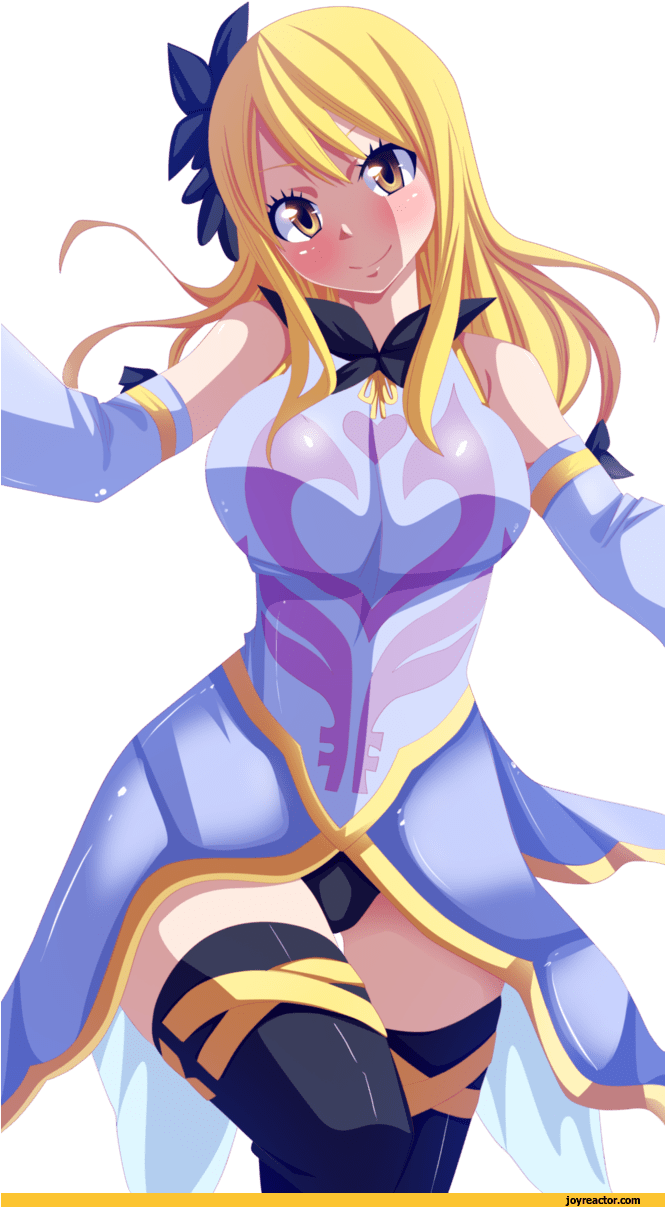 Lucy And Erza Fusion Clipart (664x1218), Png Download