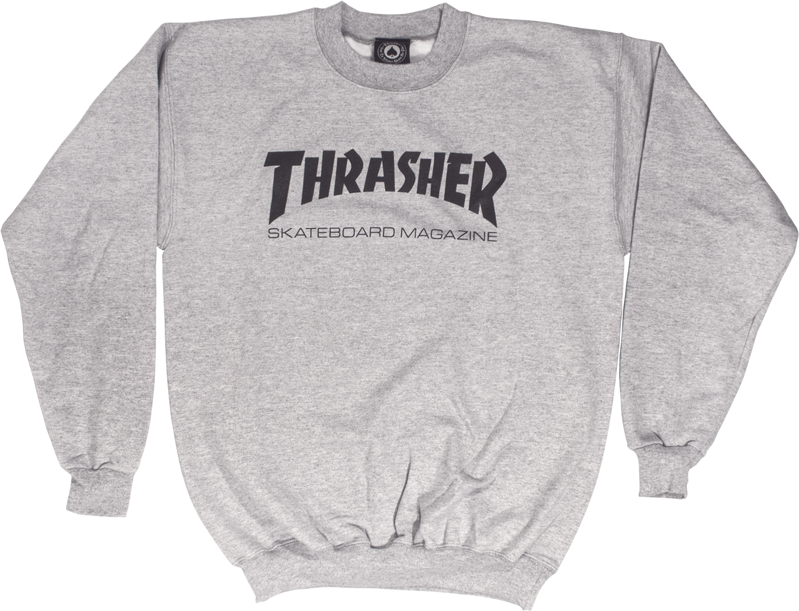 Thrasher Skate Mag Crew Sweatshirt Clipart (1601x1224), Png Download