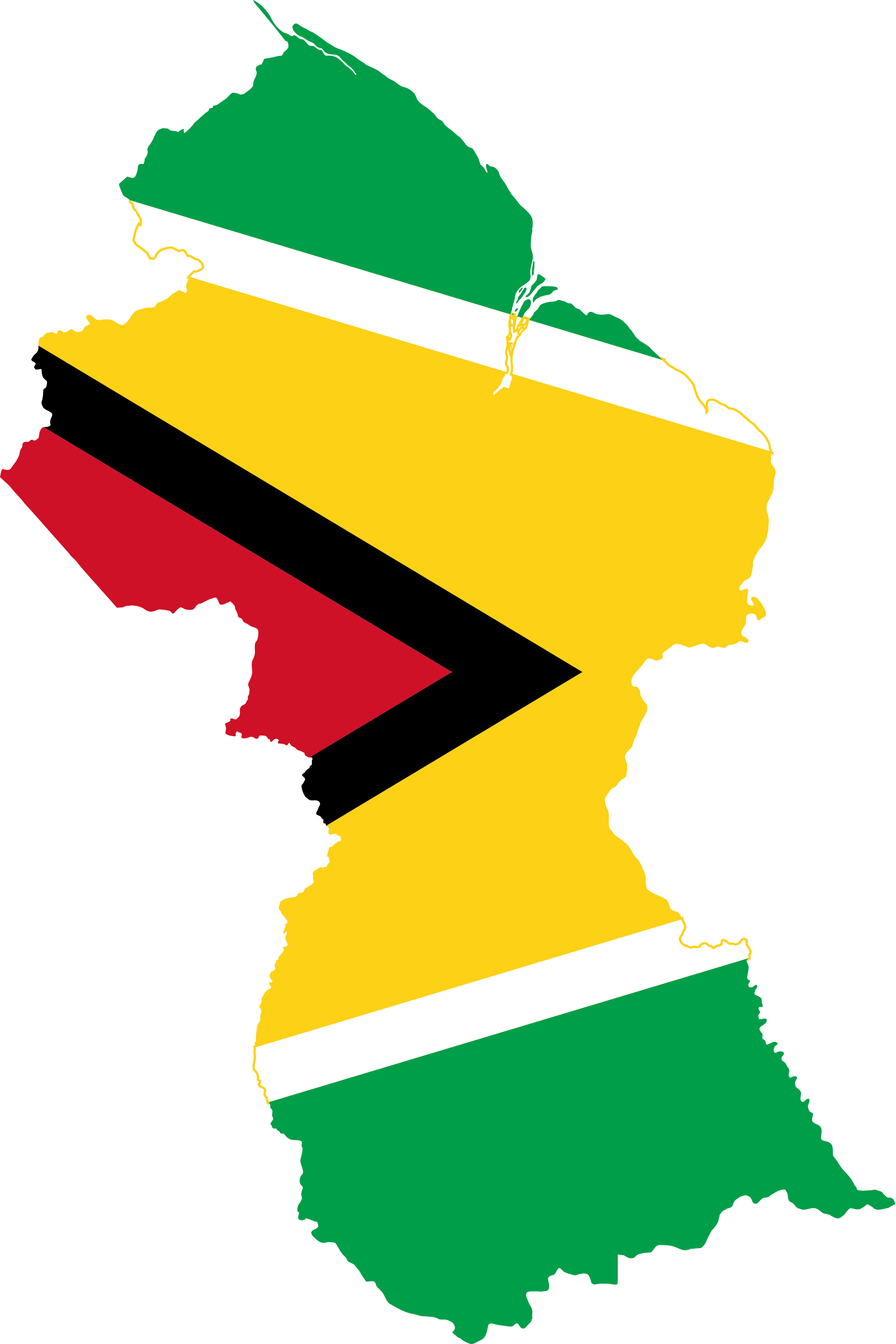 Guyana Adoption - Capital City Of Guyana Map Clipart (2000x3000), Png Download