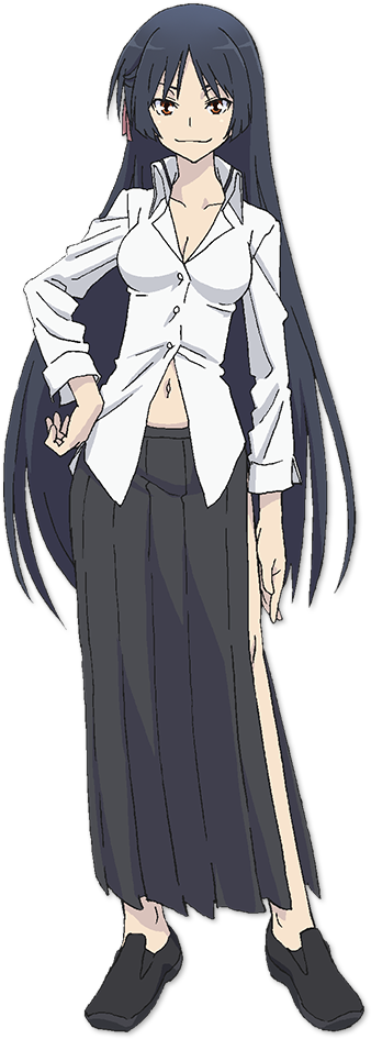 Akio Fudo Anime Character Full Body - Akio Trinity Seven Clipart (338x945), Png Download