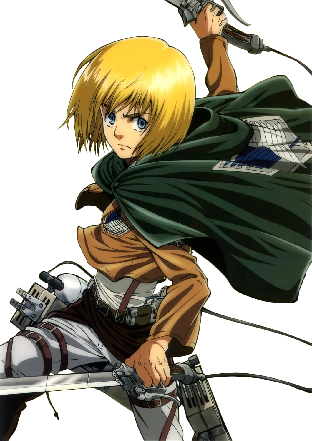 Similar To Armin, Arshenobi Is A Go To When It Comes - Armin Attack On Titan Fighting Clipart (1060x1500), Png Download