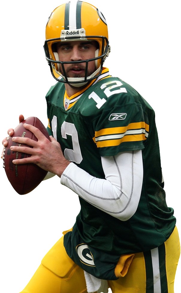 Packers Football, Football Players, Greenbay Packers, - Aaron Rodgers No Background Clipart (836x1024), Png Download