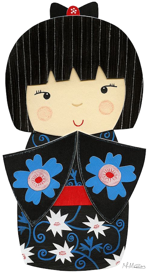Japanese Doll Background Png - Japanese Doll Clipart (689x968), Png Download