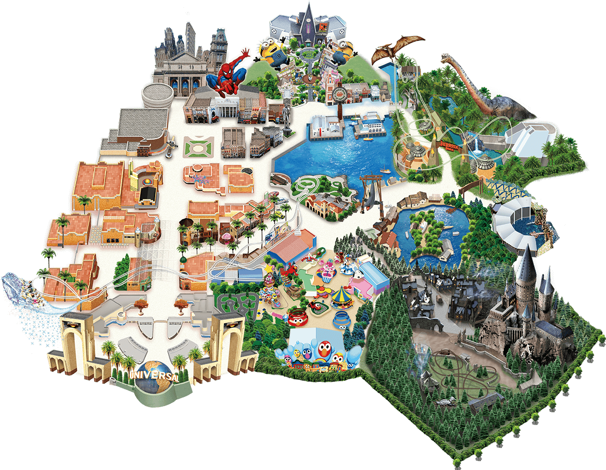 Карта universal studio