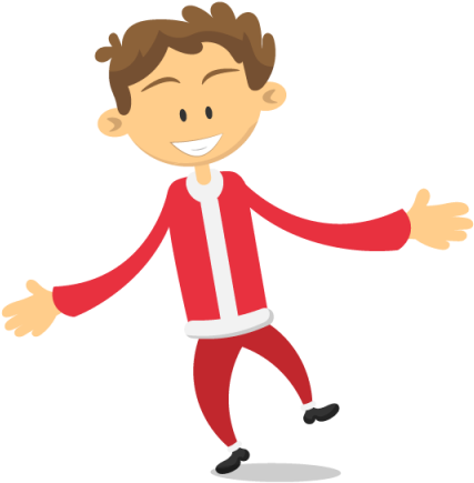 Free Christmas Party Clipart - Christmas People Cartoon Png Transparent Png (640x640), Png Download