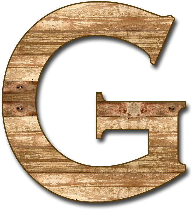 Wooden Letter G Png Clipart (800x800), Png Download