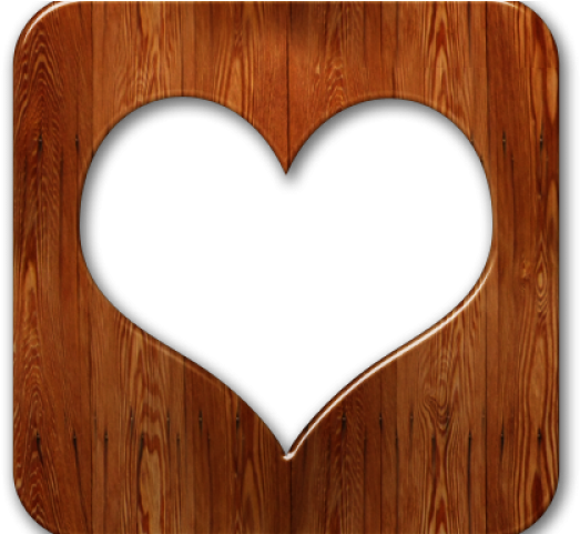 Love Wood Clipart Transparent Background - Heart - Png Download (640x480), Png Download