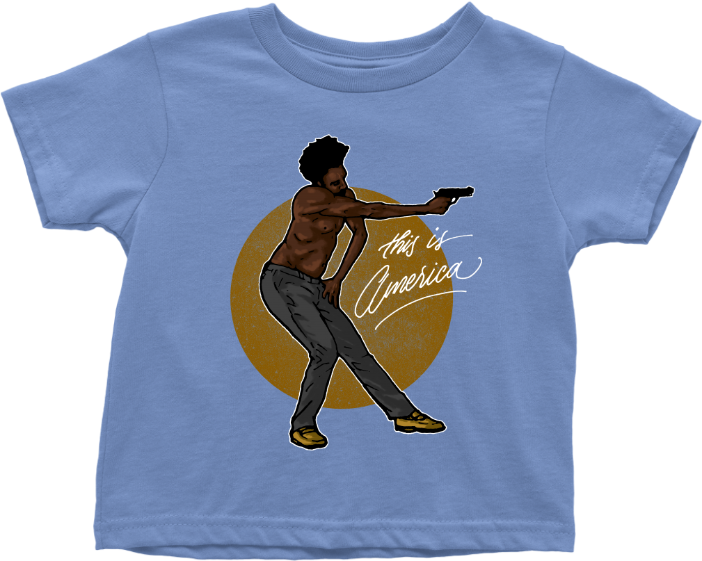 Childish Gambino Donald Glover Toddler T Shirt Sizes - T-shirt Clipart (1024x1024), Png Download