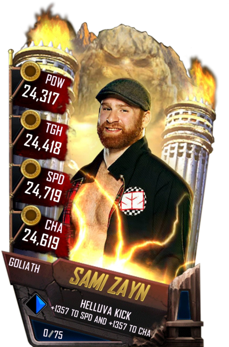 Samizayn S4 20 Goliath - Finn Balor Wwe Supercard Clipart (456x720), Png Download