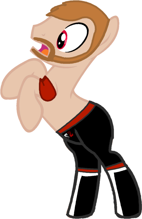 Digiradiance, Beard, Nxt, Ponified, Safe, Sami Zayn, - Cartoon Clipart (574x881), Png Download