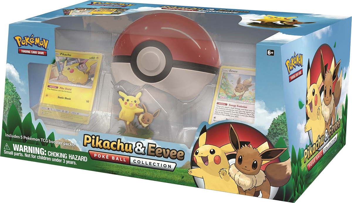Pokemon - Pikachu And Eevee Pokeball Collection Clipart (1200x692), Png Download