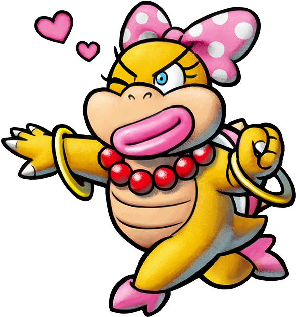 Wendy O - Koopa - Mario Luigi Bowser Inside Story Bowser Jr Journey 2019 Clipart (586x643), Png Download