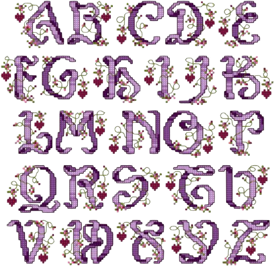 Writing Lines For Handwriting Practice Clip Art Commercial - Fairy Cross Stitch Alphabet - Png Download (570x554), Png Download