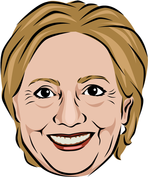 Celebmoji Politics Stickers Trump, Clinton, Obama Messages - Cartoon Clipart (618x618), Png Download