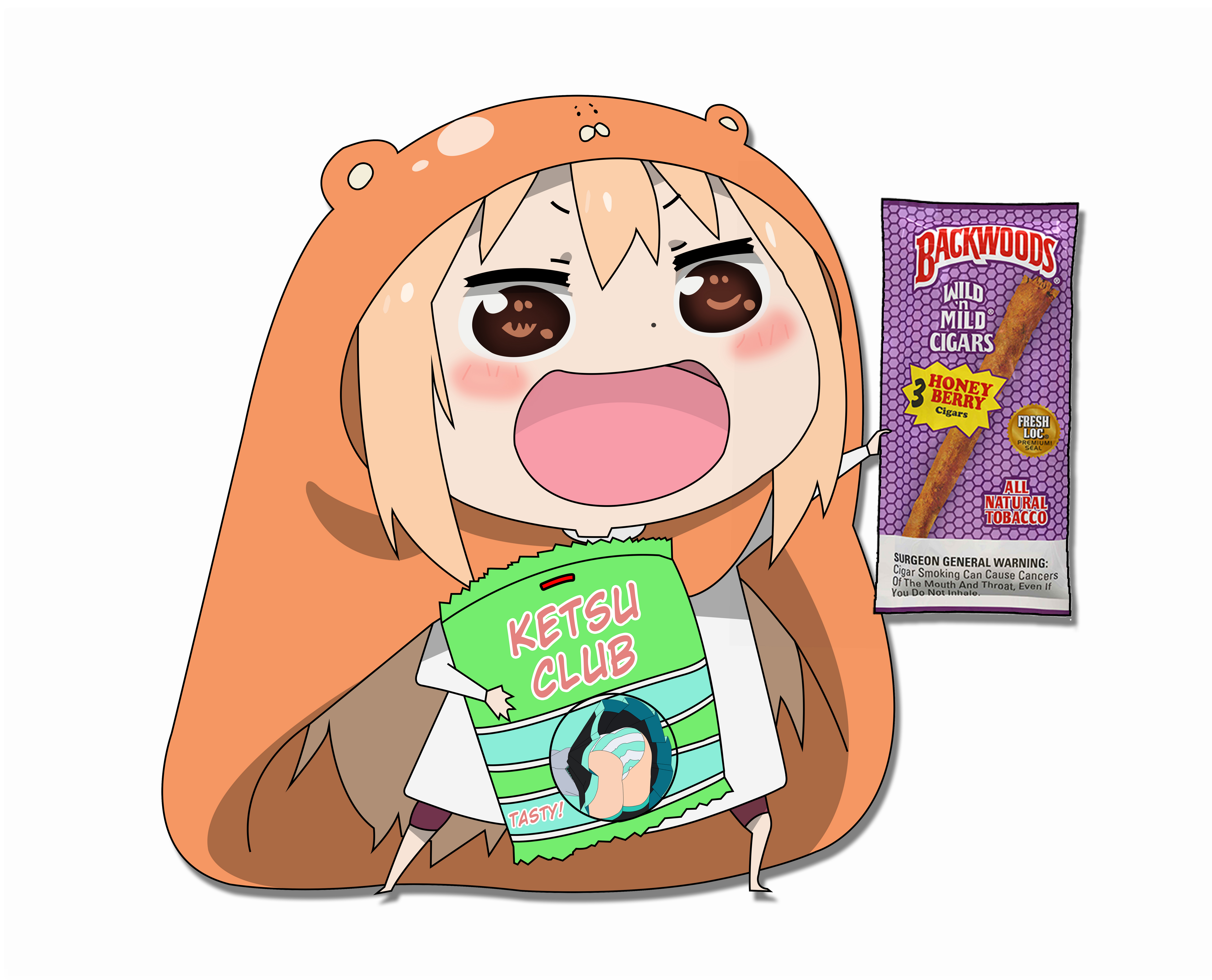 Image Of Umaru-chan "backwoods" , Png Download Clipart (7479x6050), Png Download