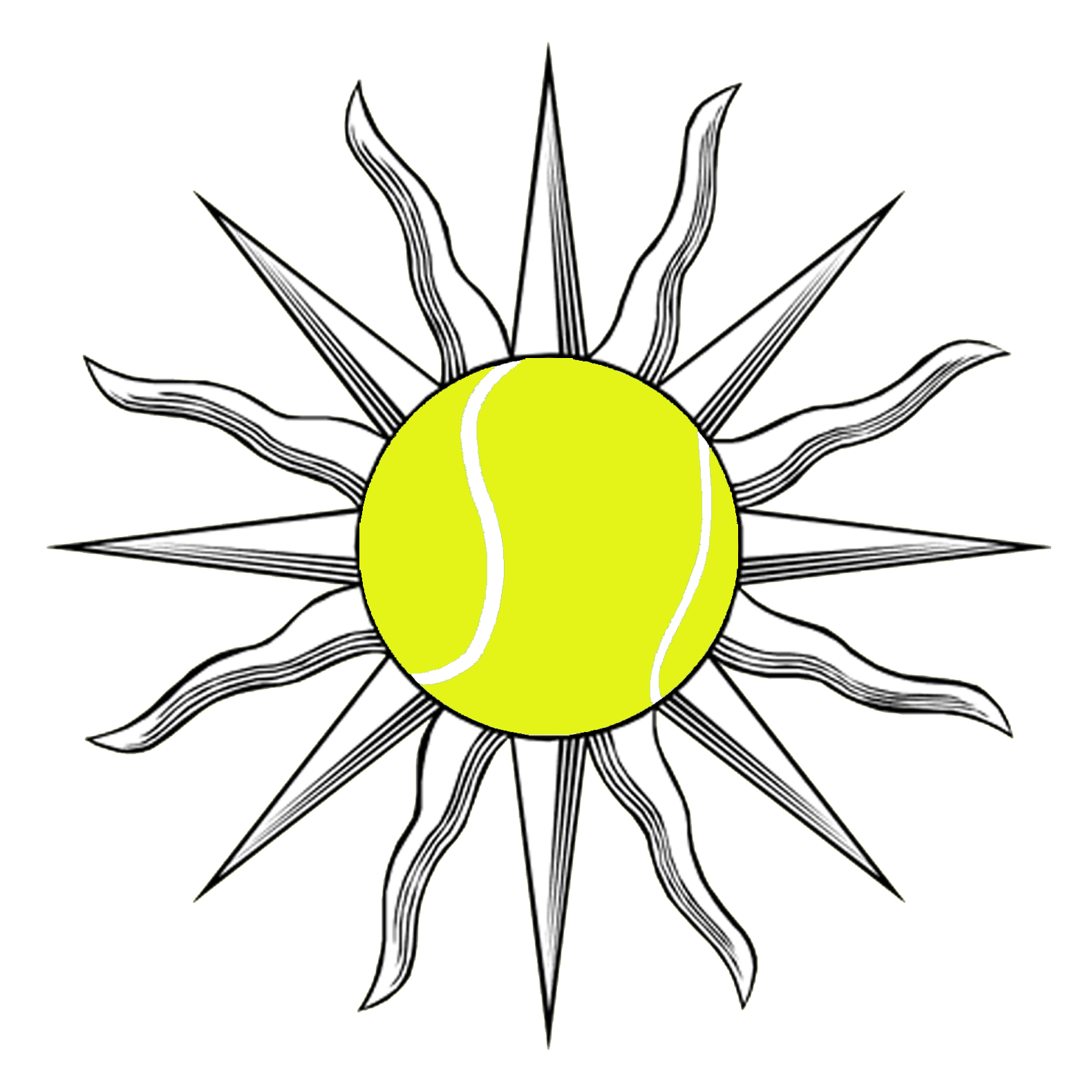 Sun In Splendour Logo Yellow Png - Sol Uruguayo Blanco Y Negro Clipart (1600x1600), Png Download