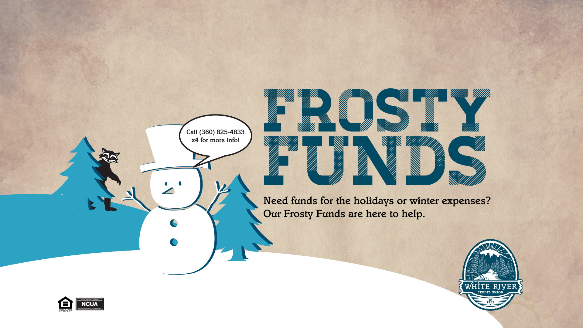 Frosty Funds Are Back - White River Credit Union Clipart (1920x1080), Png Download