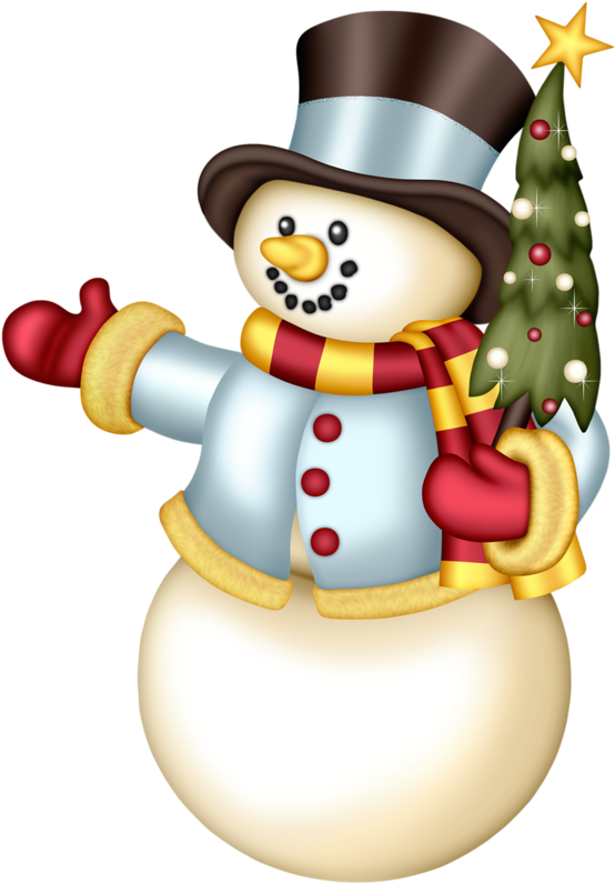 Фото, Автор Andy-video На Яндекс - Blue Christmas Snowman Clipart - Png Download (564x800), Png Download