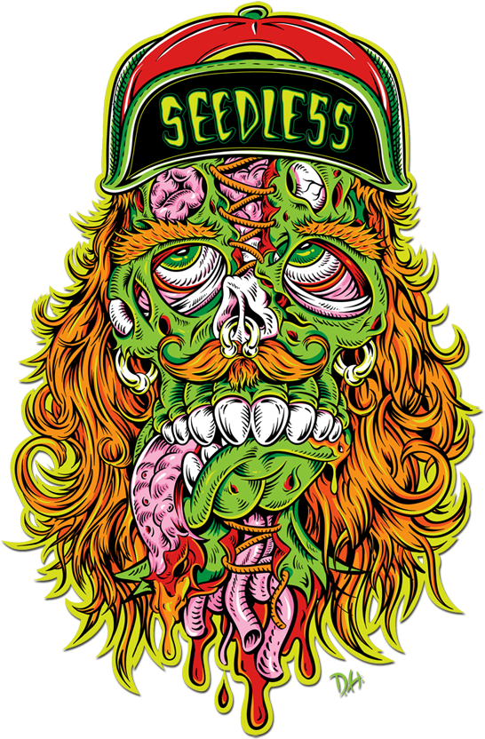 Backwoods Vector Illustration - Seedless Clothing Art Clipart (546x832), Png Download