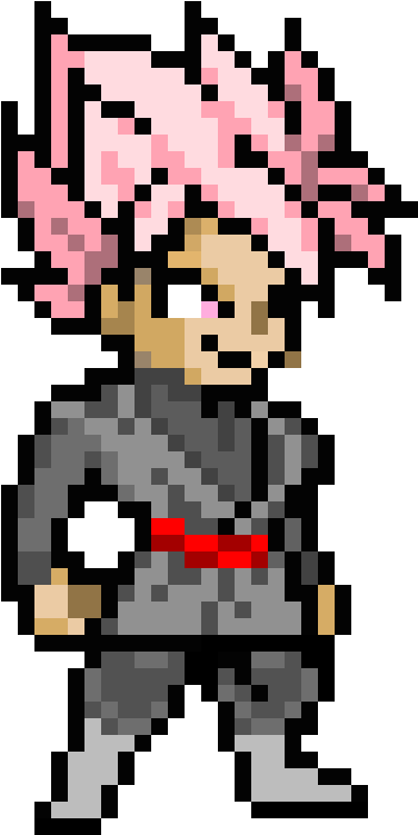 Ssjrose Goku Black - All Might Pixel Art Clipart (735x870), Png Download