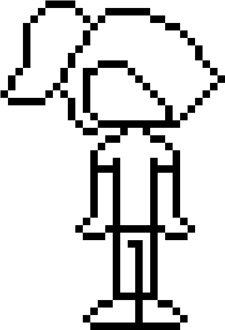 Blank Person Template - Nabstablook Undertale Clipart (495x660), Png Download