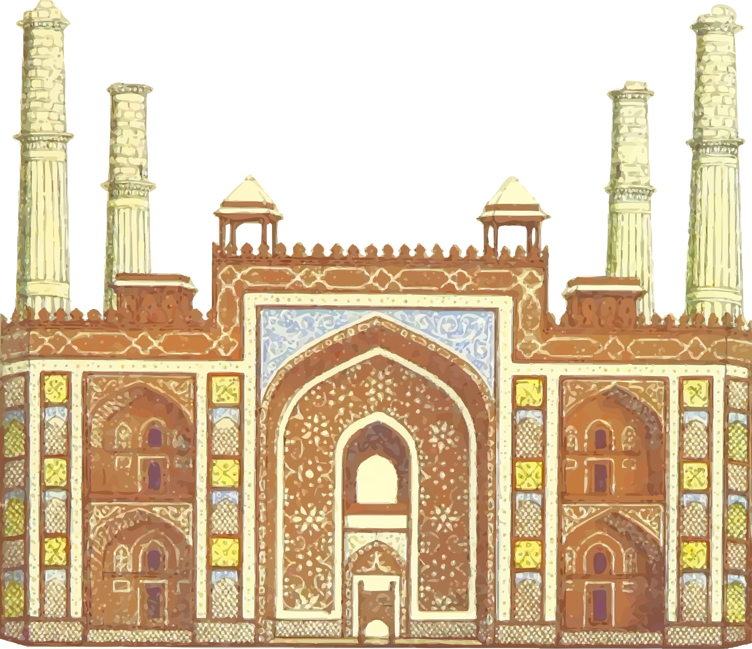 This Free Icons Png Design Of Akbar's Tomb Clipart (2400x2069), Png Download
