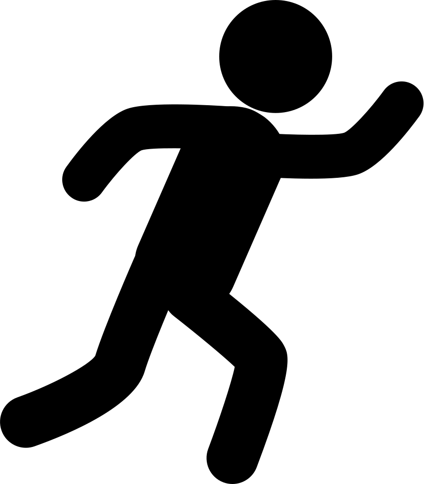 Png File - Runner Silhouette Clipart (859x980), Png Download