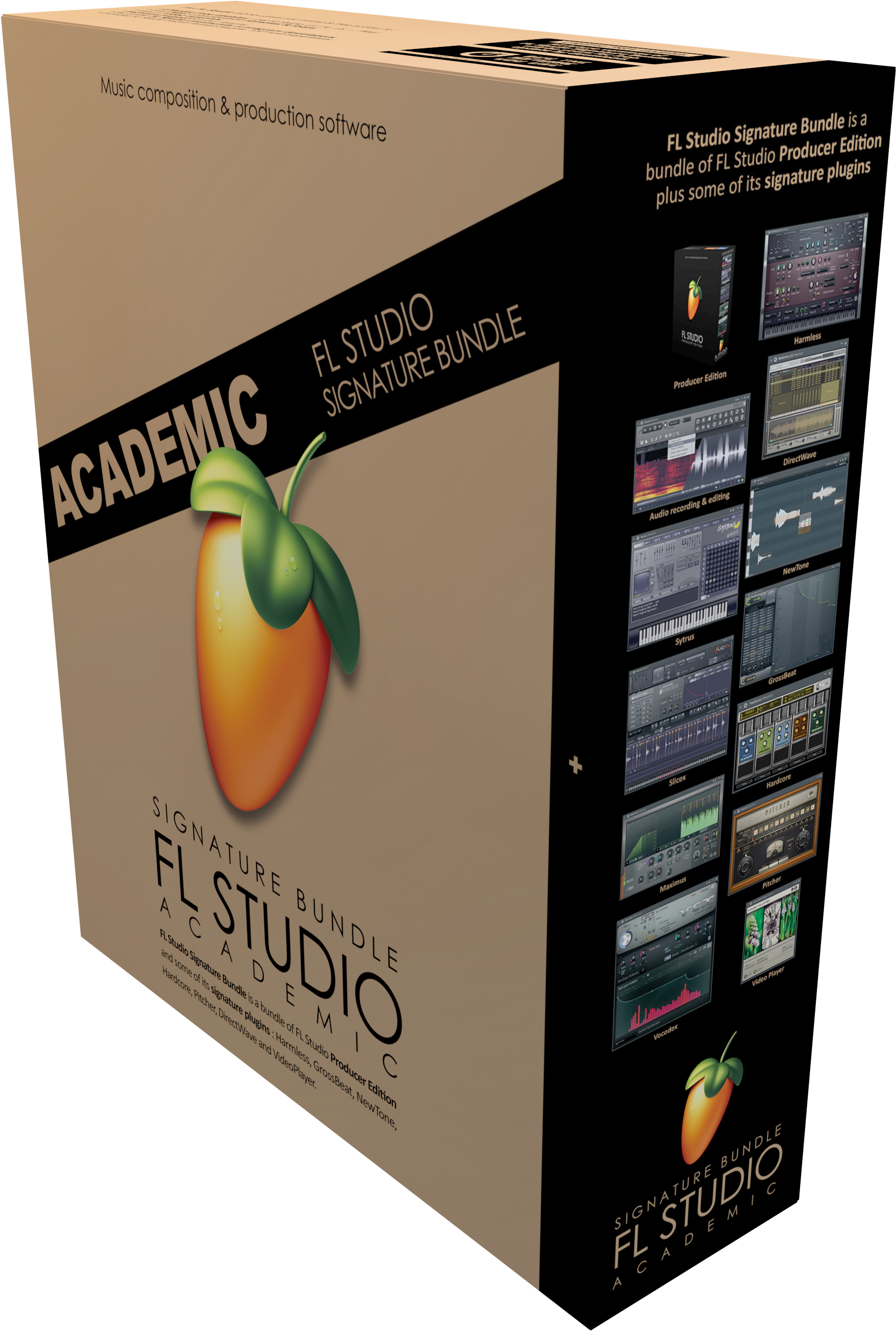 Fl Studio 20 Signature Edition Edu Download Version - Fl Studio 12 Producer Edition Box Clipart (1986x2795), Png Download