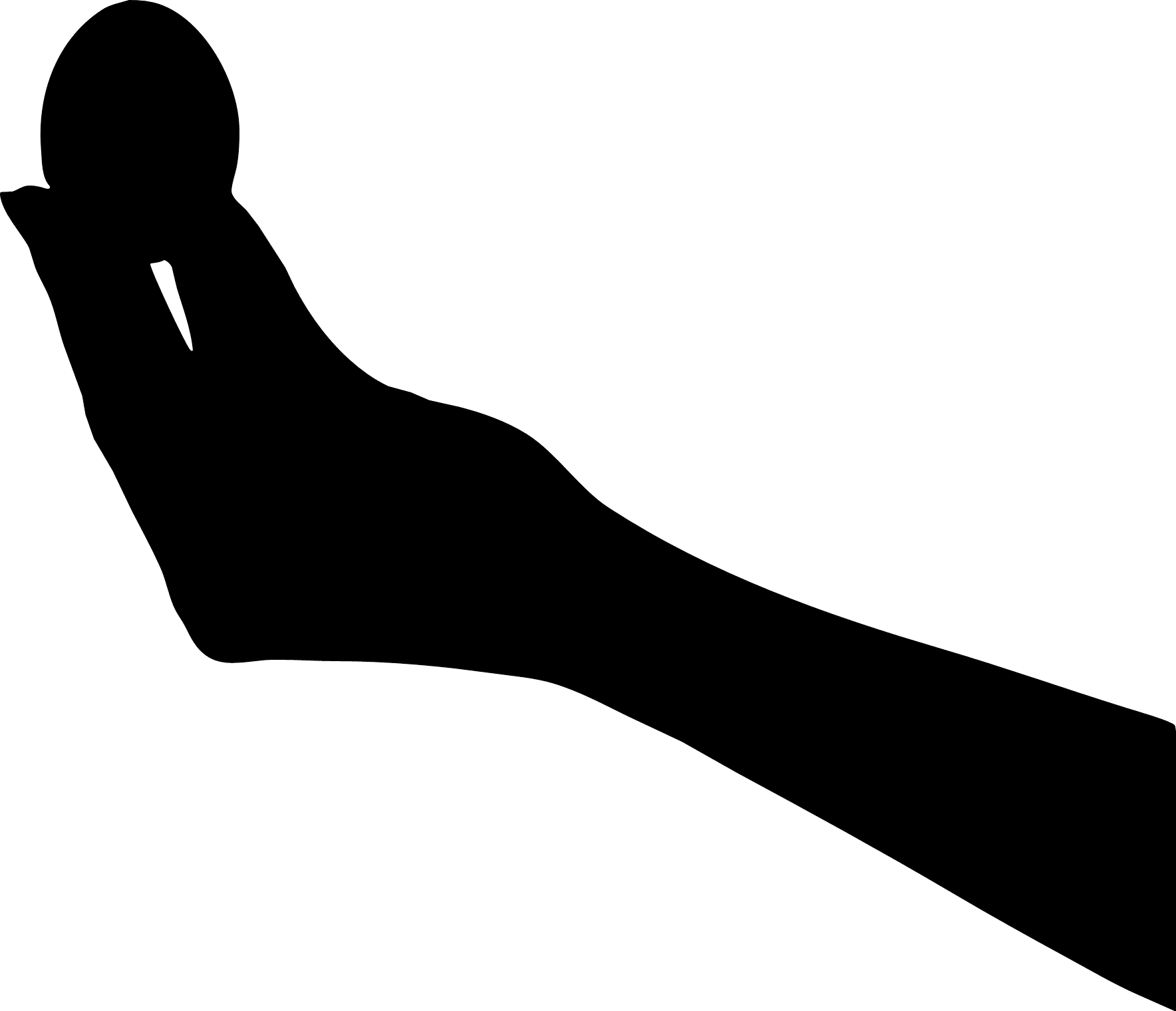 Egg In Hand Silhouette - Illustration Clipart (1768x1520), Png Download