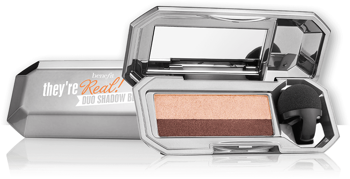 Re Real Duo Eyeshadow Blender In Satin, Shimmer And - Benefit Duo Shadow Blender Beyond Nude Clipart (1220x1380), Png Download
