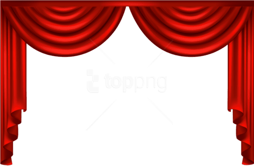Free Png Download Curtains Red Clipart Png Photo Png - Theater Curtain Transparent Png (850x564), Png Download
