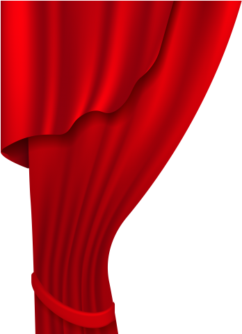 Red Clipart Curtains - Curtain - Png Download (640x480), Png Download