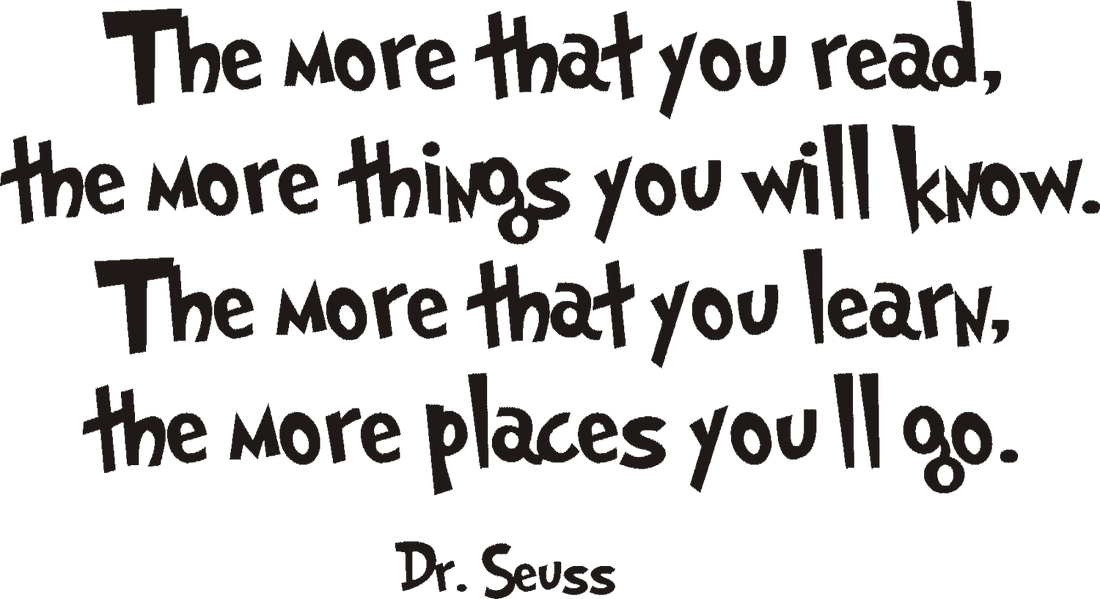 Back To Top - Dr Seuss Poems The More You Read Clipart (1100x599), Png Download