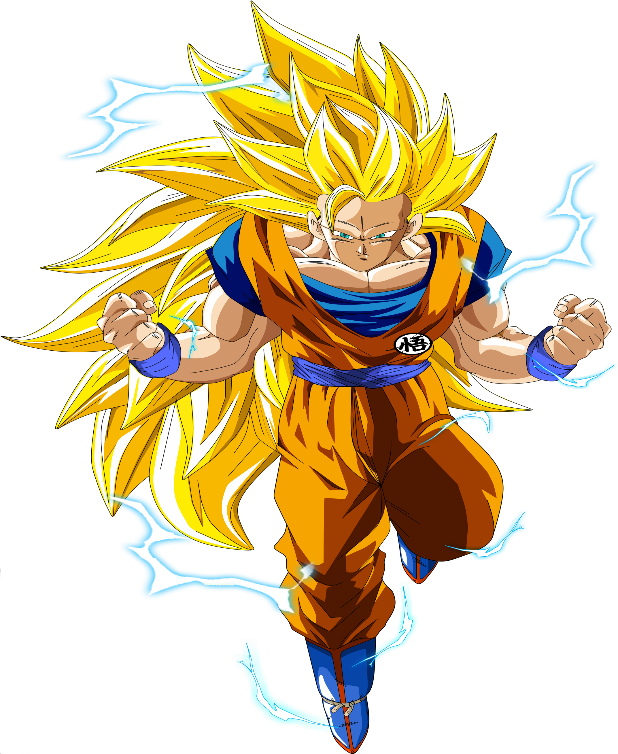 Mobile Wallpaper - Sangoku Super Saiyan 3 Clipart (2732x2732), Png Download