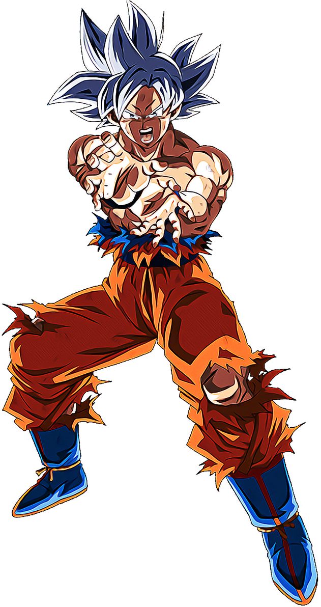 Ultra Instinct Goku Png Clip Art Library Library - Goku Ultra Instinct Kamehameha Transparent Png (631x1192), Png Download