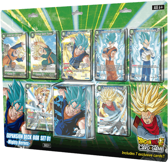 Mighty Heroes Deck Box Set - Dragon Ball Super Card Game Expansion Deck Box Set Clipart (600x600), Png Download