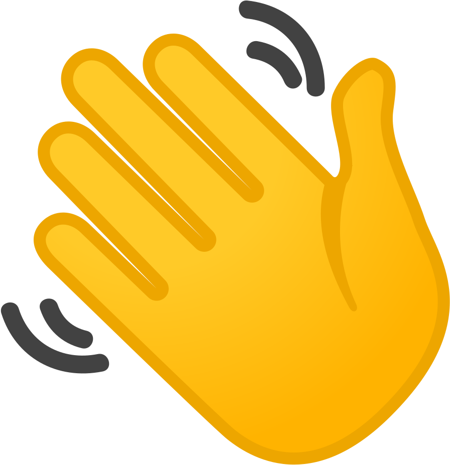 Waving Hand Icon Emoji Winkende Hand Clipart Large Size Png Image