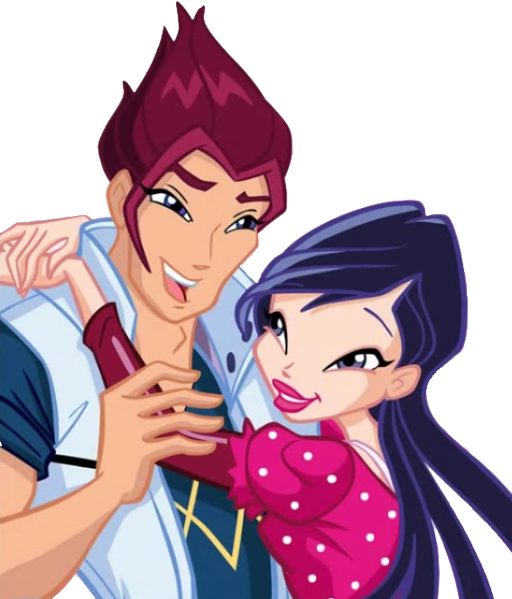 Musa & Riven - Cartoon Clipart (567x663), Png Download