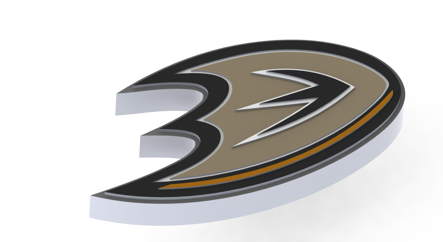 Anaheim Ducks Logo - Emblem Clipart (1536x840), Png Download