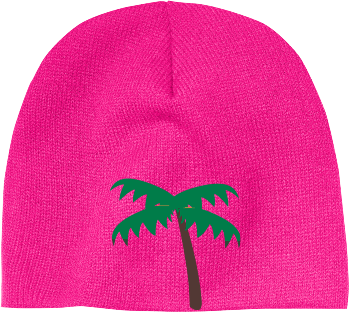 Palm Tree Emoji Cp91 100% Acrylic Beanie Clipart (1155x1155), Png Download