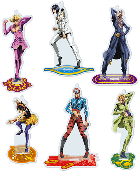 Photo Of Jojo's Bizarre Adventure Golden Wind Standing - Jojo Stand Collection Figure Keychain Golden Wind Clipart (600x600), Png Download