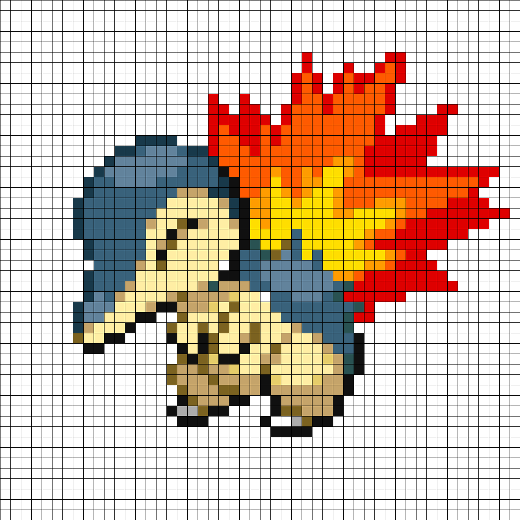 Cyndaquil Perler Bead Pattern / Bead Sprite - Cute Pokemon Perler Bead Patterns Clipart (1050x1050), Png Download