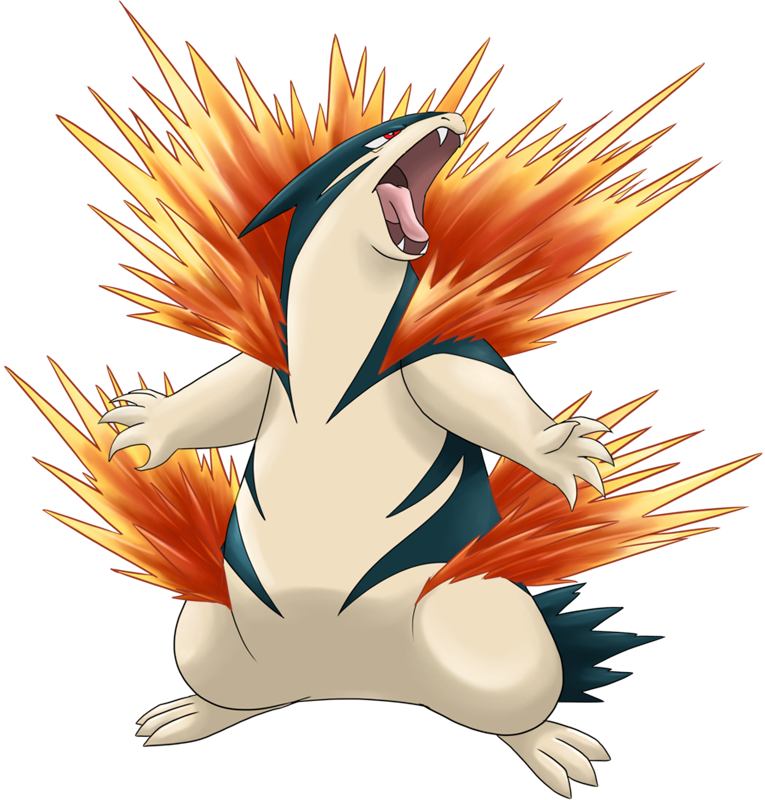 Typhlosion Mega Evolution Shiny Clipart (765x800), Png Download