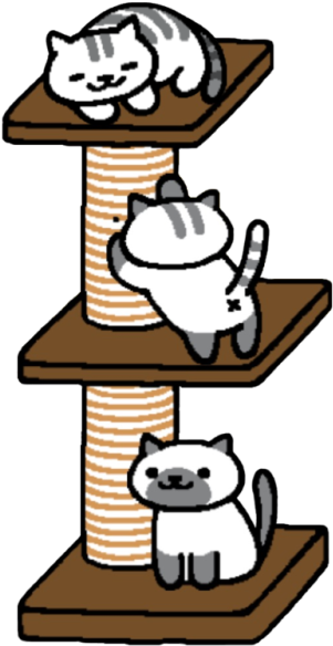 Neko Atsume Transparentnekoatsume - Melange Cat Clipart (470x750), Png Download