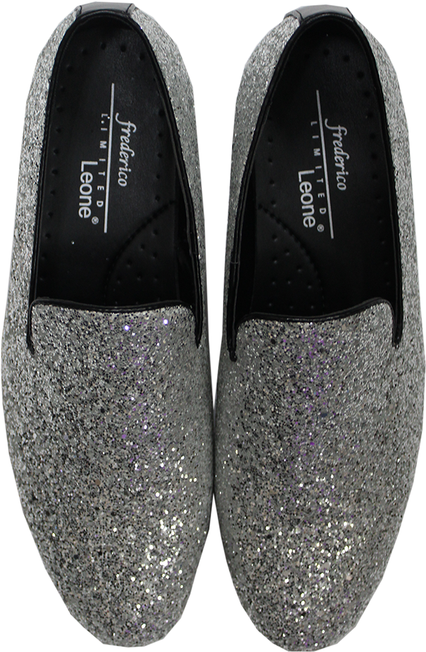 Picture Of Silver Sparkle Shoe - Slip-on Shoe Clipart (1000x1000), Png Download