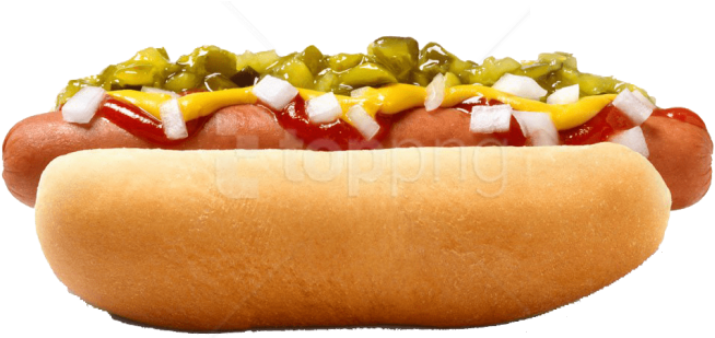 Free Png Download Hot Dog Free Transparent S Png Images - Hot Dog With Olives Clipart (850x532), Png Download