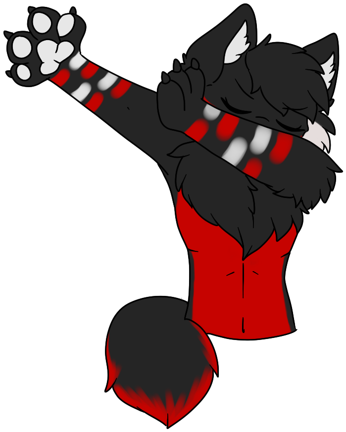 [comission/stickers] Dabbing Inumi - Furry Dab Telegram Sticker Clipart (731x904), Png Download