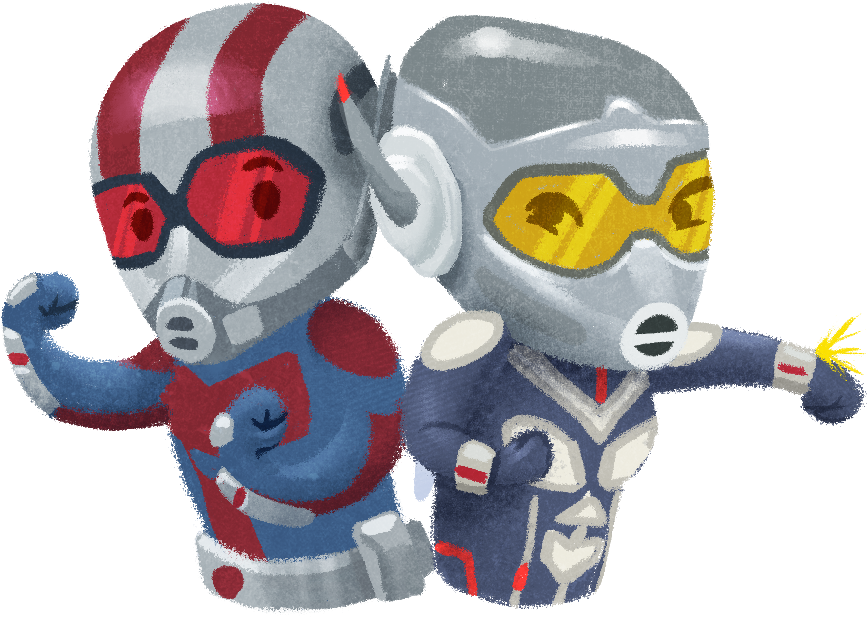 Ant-man And The Wasp Stickers Clipart (1745x1243), Png Download